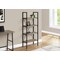 Monarch Specialties Bookshelf, Bookcase, 4 Tier, 48 in.H, Office, Bedroom, Brown Laminate, Black Metal, Contemporary I 7800 - alternate 5